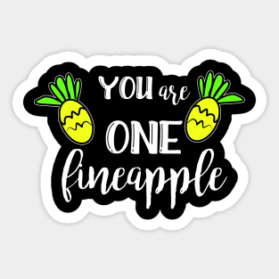 Funny Pineapple Quote Sticker